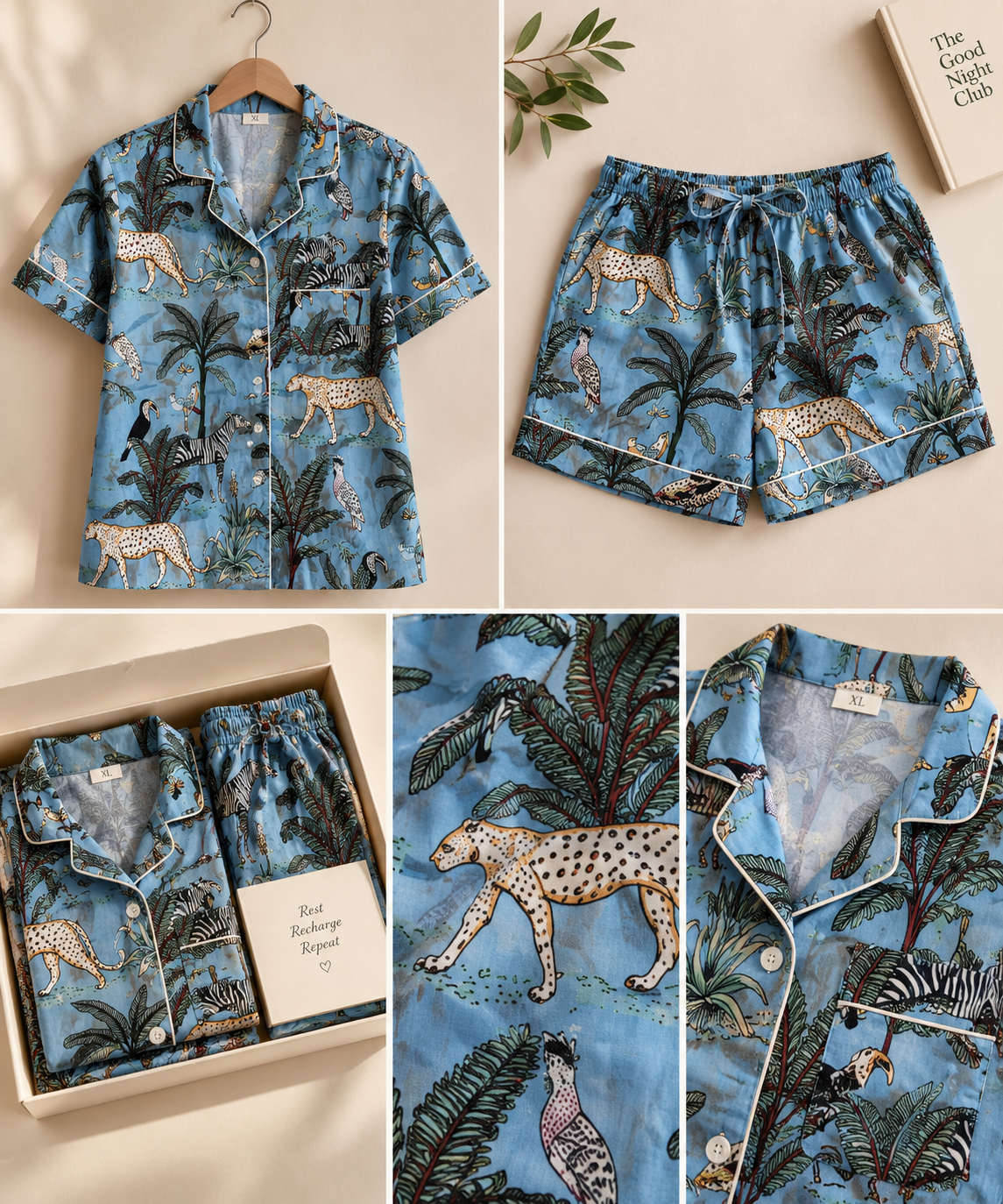 Safari Mornings Shortie PJ Set