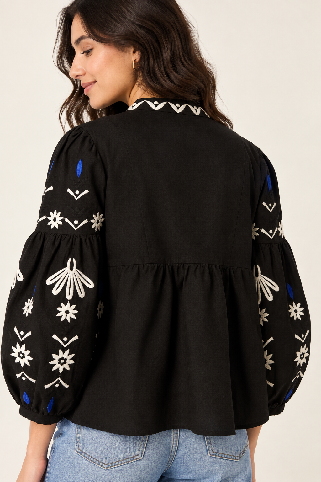 Noir Bloom Top
