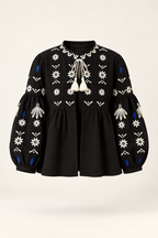Noir Bloom Top