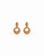 Oval Studs with a little Dangle