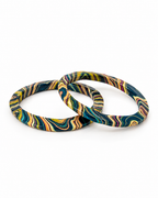 Ocean Swirl Lac Bangle Set