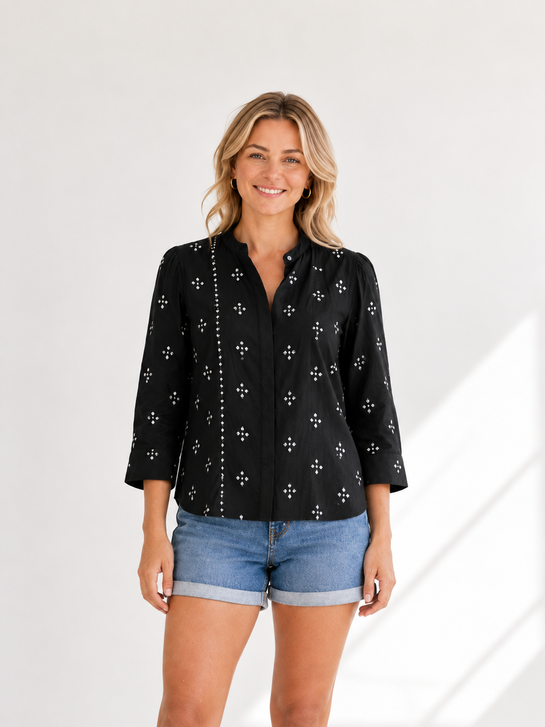 Black Bandhani Top