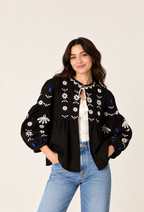 Noir Bloom Top