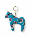 Blue Floral Horse Bag Charm