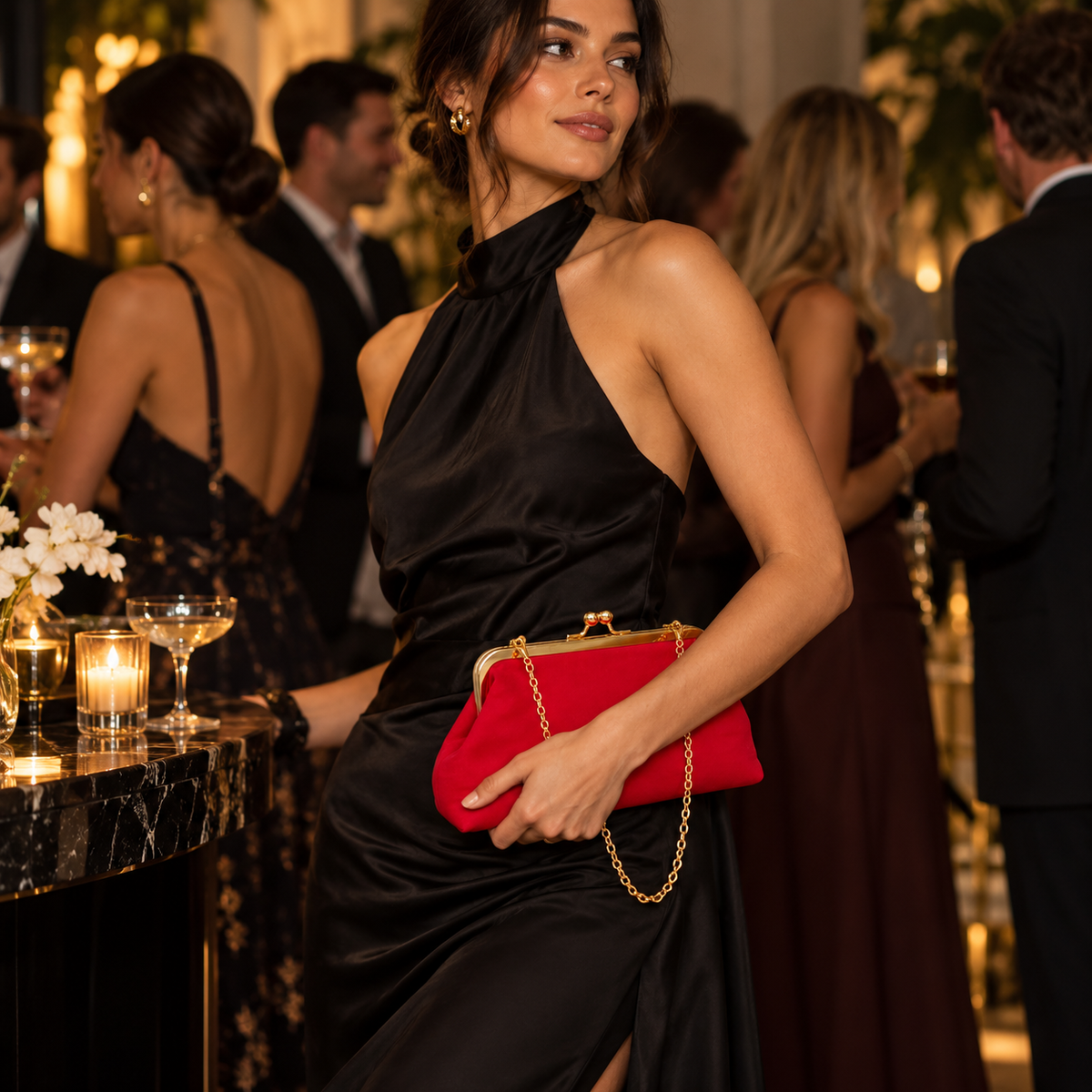 Khun Silk Frame Clutch