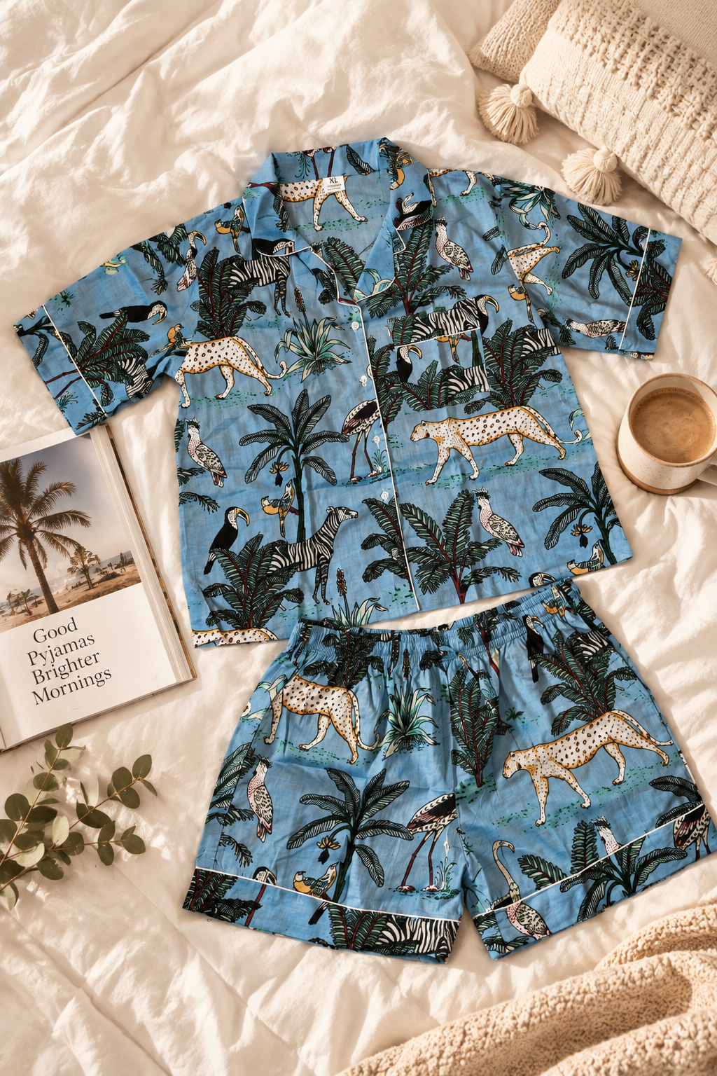 Safari Mornings Shortie PJ Set