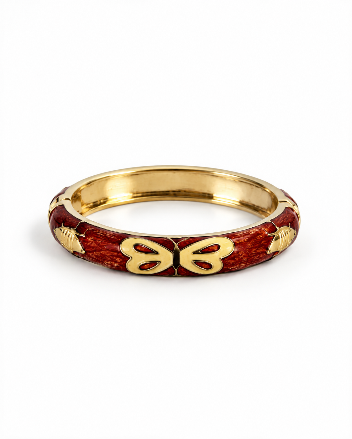 WildFlower Hinged Bracelet - Beautiful Bronze