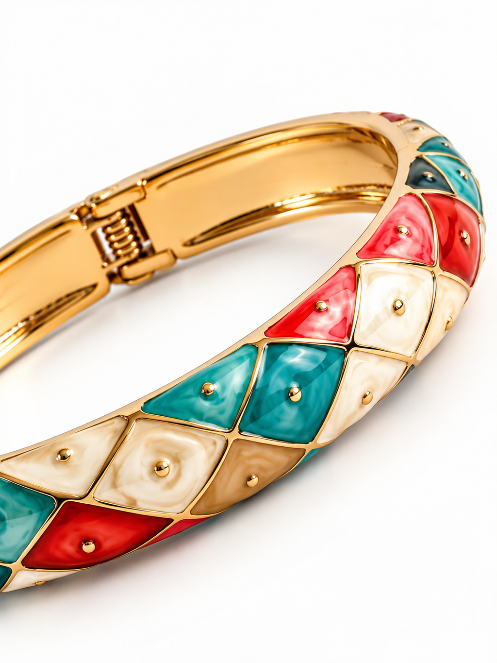 Wildflower Hinged Bracelet - Multicolour