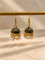 Emerald Wine Mini Jhumki