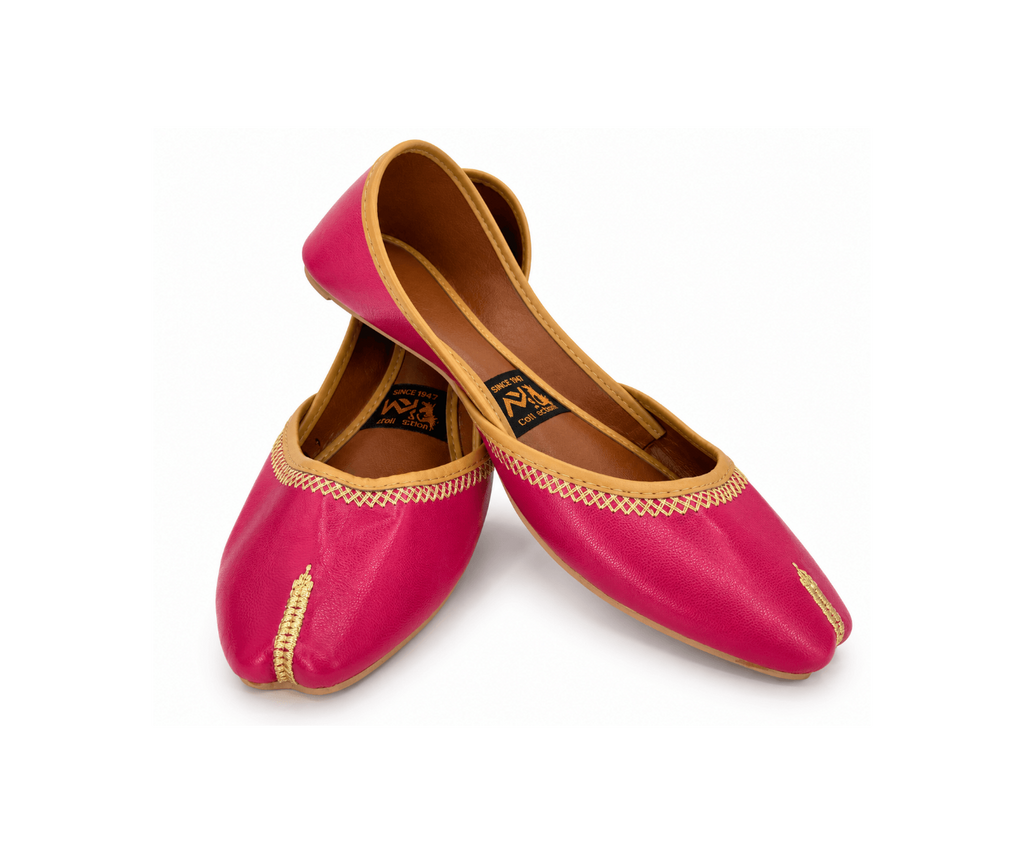 Fuschia Fizz Embroidered Ballet Flats