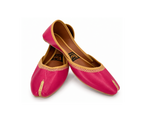 Fuschia Fizz Embroidered Ballet Flats