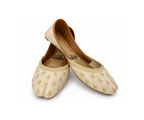 Golden Willow Embroidered Ballet Flats