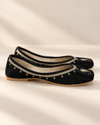 Black Paisley Flats