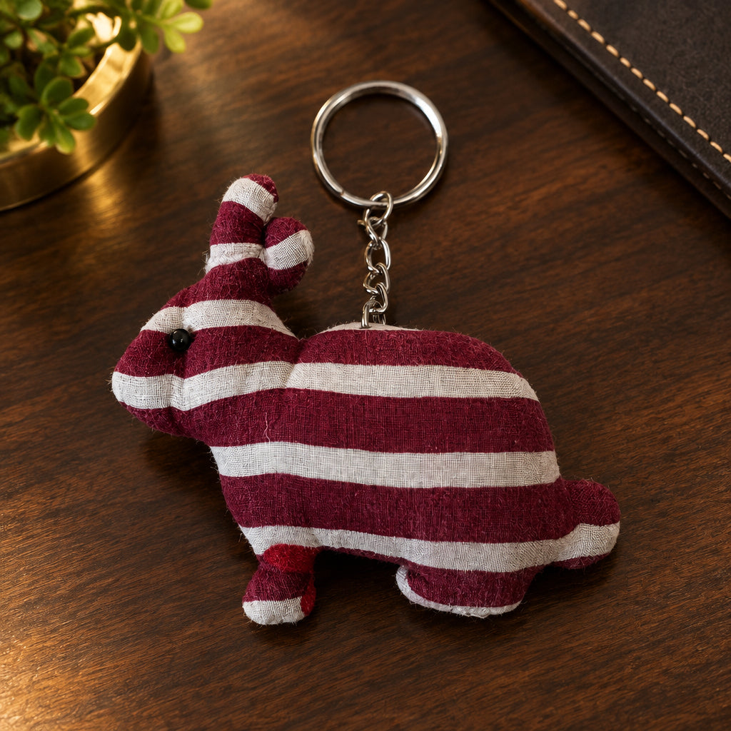 Rabbit Fabric Bag Charm