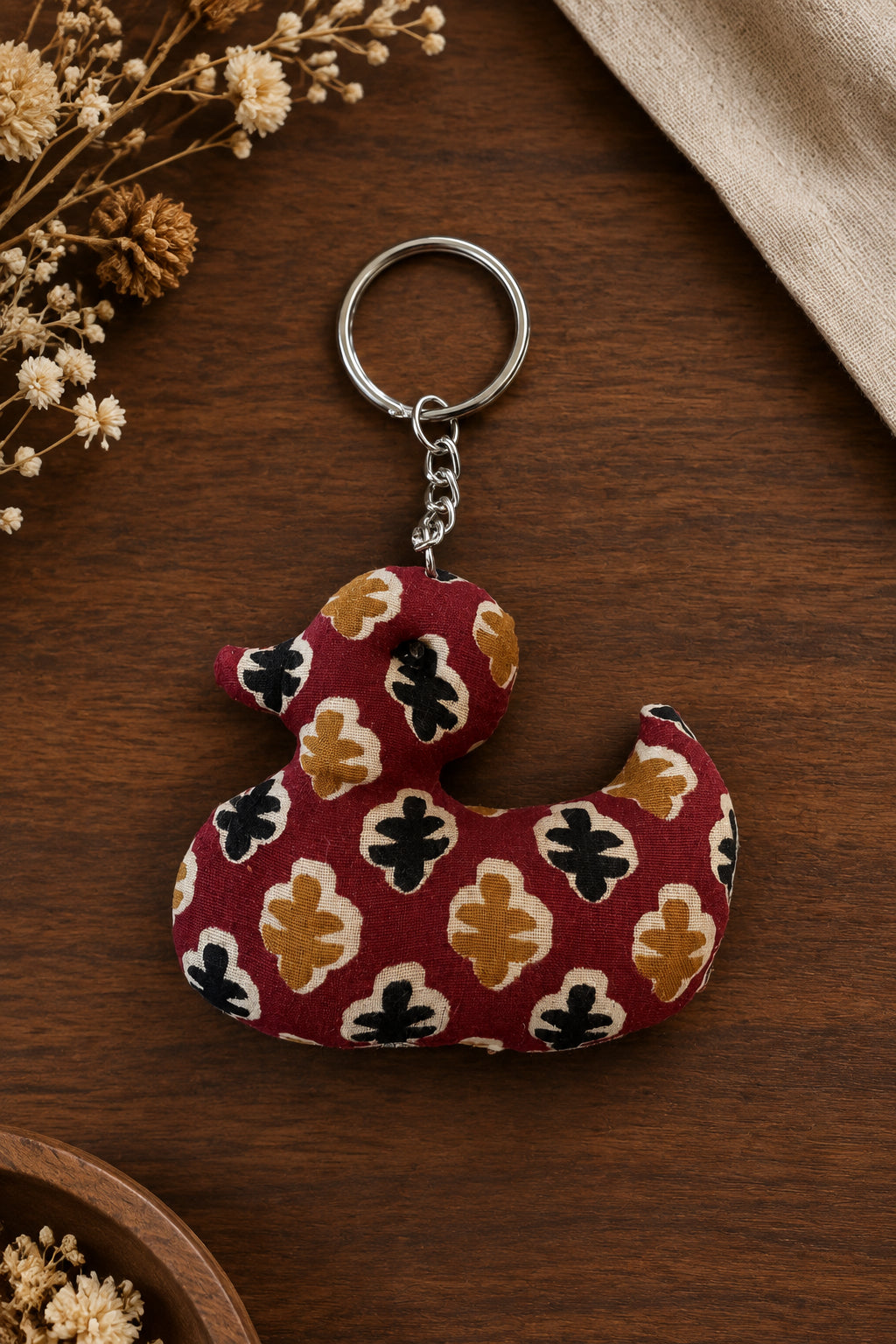 Duck Fabric Bag Charm