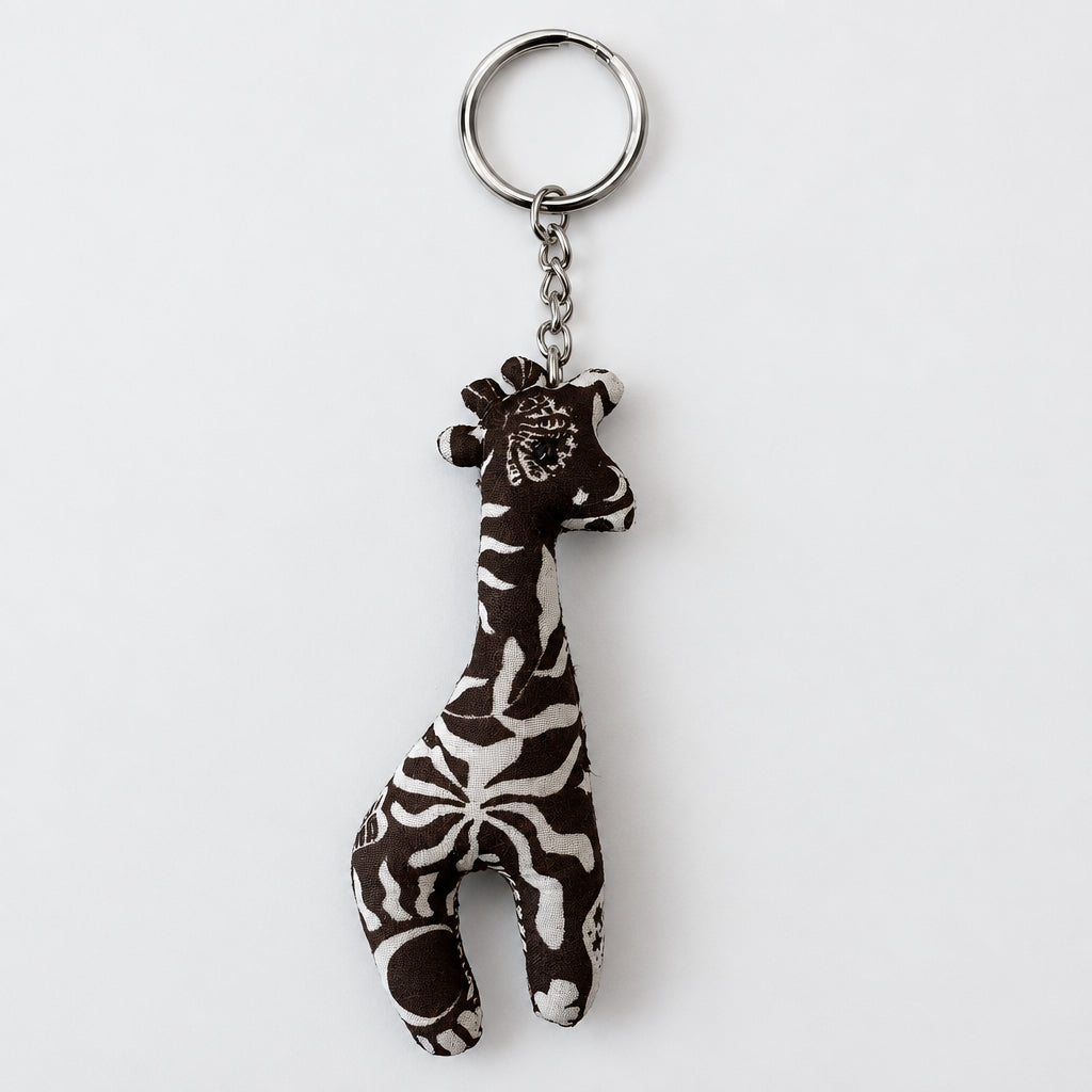Patchwork Giraffe Bag Charm