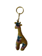 Patchwork Giraffe Bag Charm