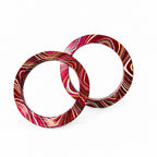Ruby Ripple Lac Bangle Set