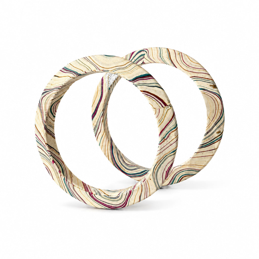 Sandstone Swirl Lac Bangle Set