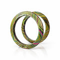 Olive Mosaic Lac Bangle Set