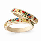 Ivory Floral Meenakari Bangle