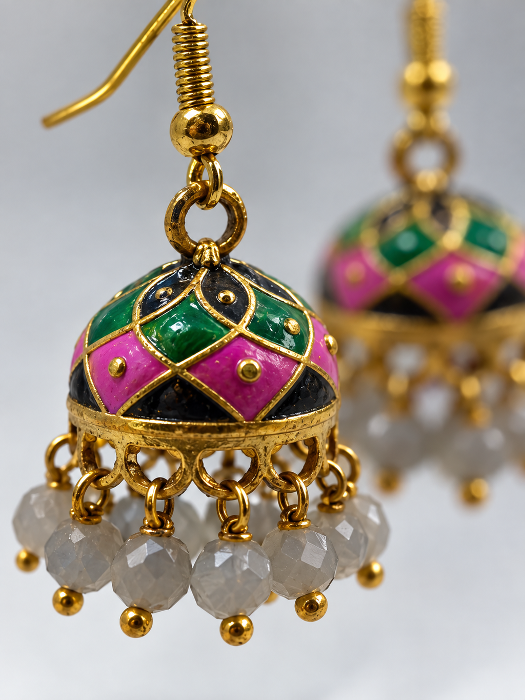 Jade Blush Mini Jhumki