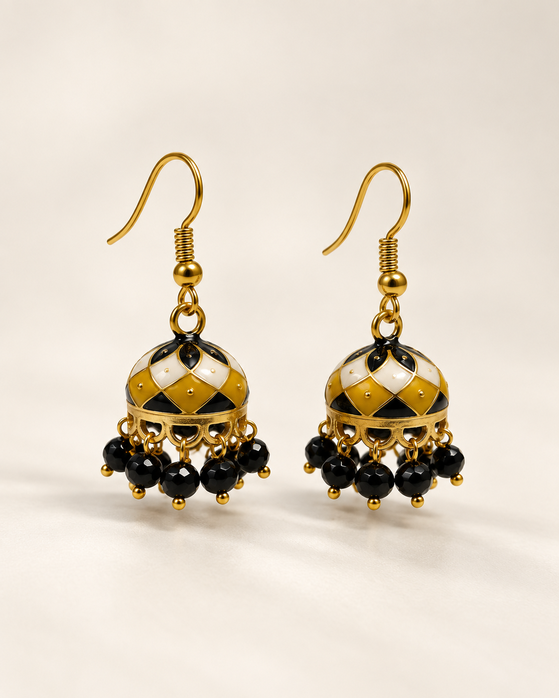 Saffron Noir Mini Jhumki
