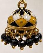 Saffron Noir Mini Jhumki