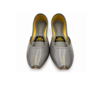Silver Stitch Embroidered Ballet Flats