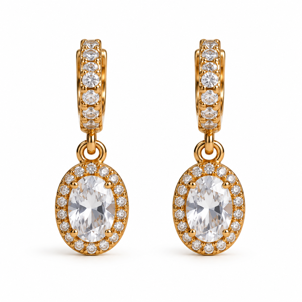 Shimmering Stone Danglers