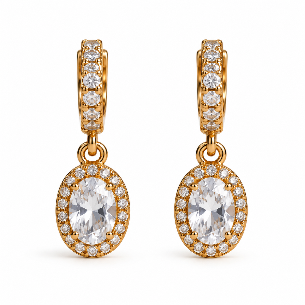Shimmering Stone Danglers