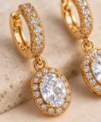 Shimmering Stone Danglers