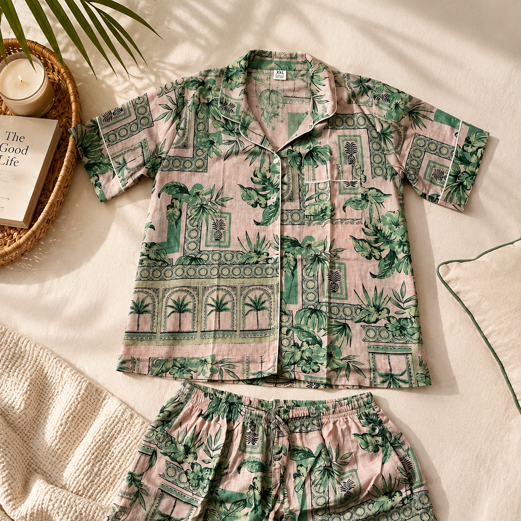 Palm House Shortie PJ Set