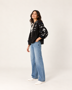 Noir Bloom Top