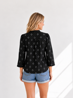 Black Bandhani Top