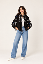 Noir Bloom Top