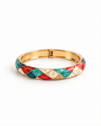 Wildflower Hinged Bracelet - Multicolour