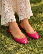 Fuschia Fizz Embroidered Ballet Flats