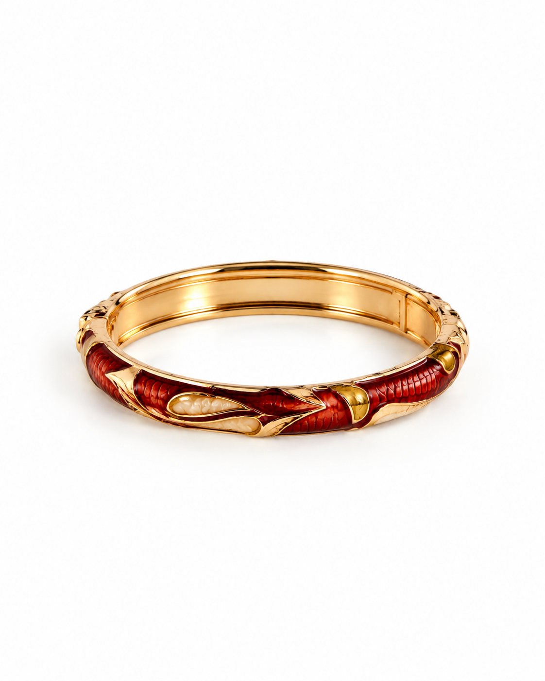 WildFlower Hinged Bracelet - Beautiful Bronze