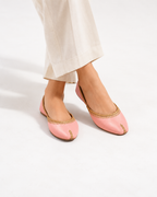 Sunday Blush Embroidered Ballet Flats